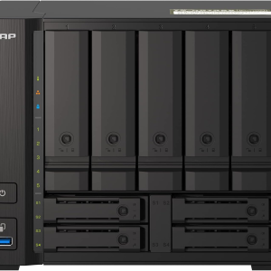 QNAP TS-h973AX-32G NAS 9 bahias, 2x Disco duro WD Red Pro 6TB SATA, 3.5 5400rpm