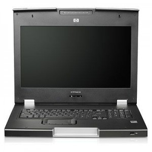 Consola KVM HP TFT7600 monitor de 17, teclado 1U -usado - stock 5 Unidades Precio  Remate - Segundo uso