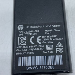 Adpatador HP DisplayPort  a VGA 752661-001